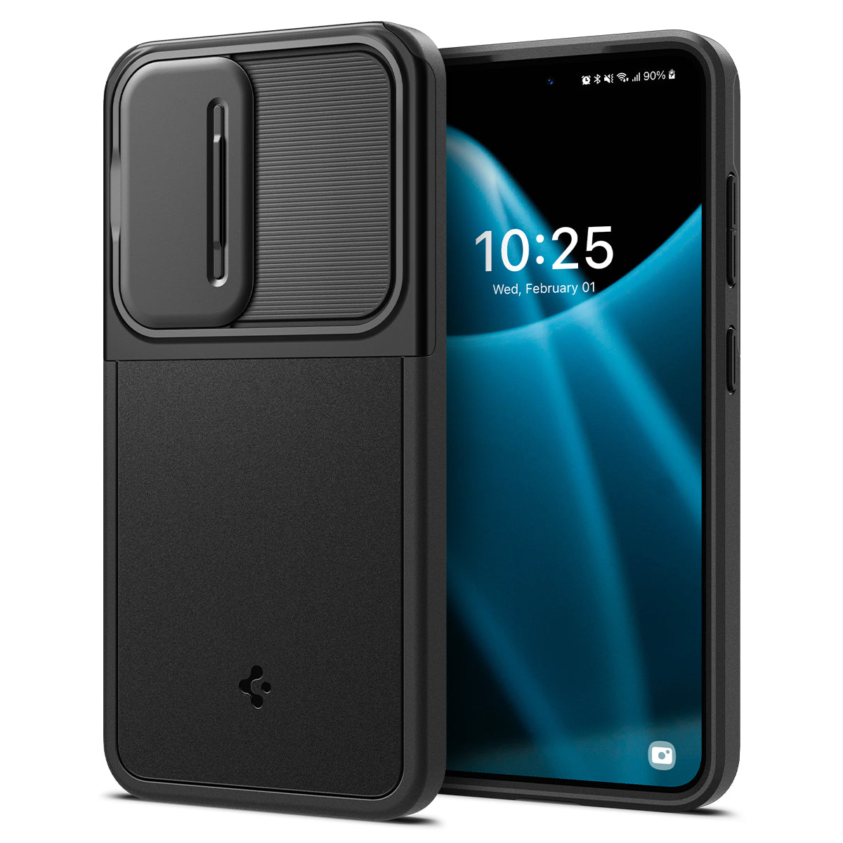 Funda para Galaxy S24 Spigen Optik Armor Funda Case Cover con protección para cámara